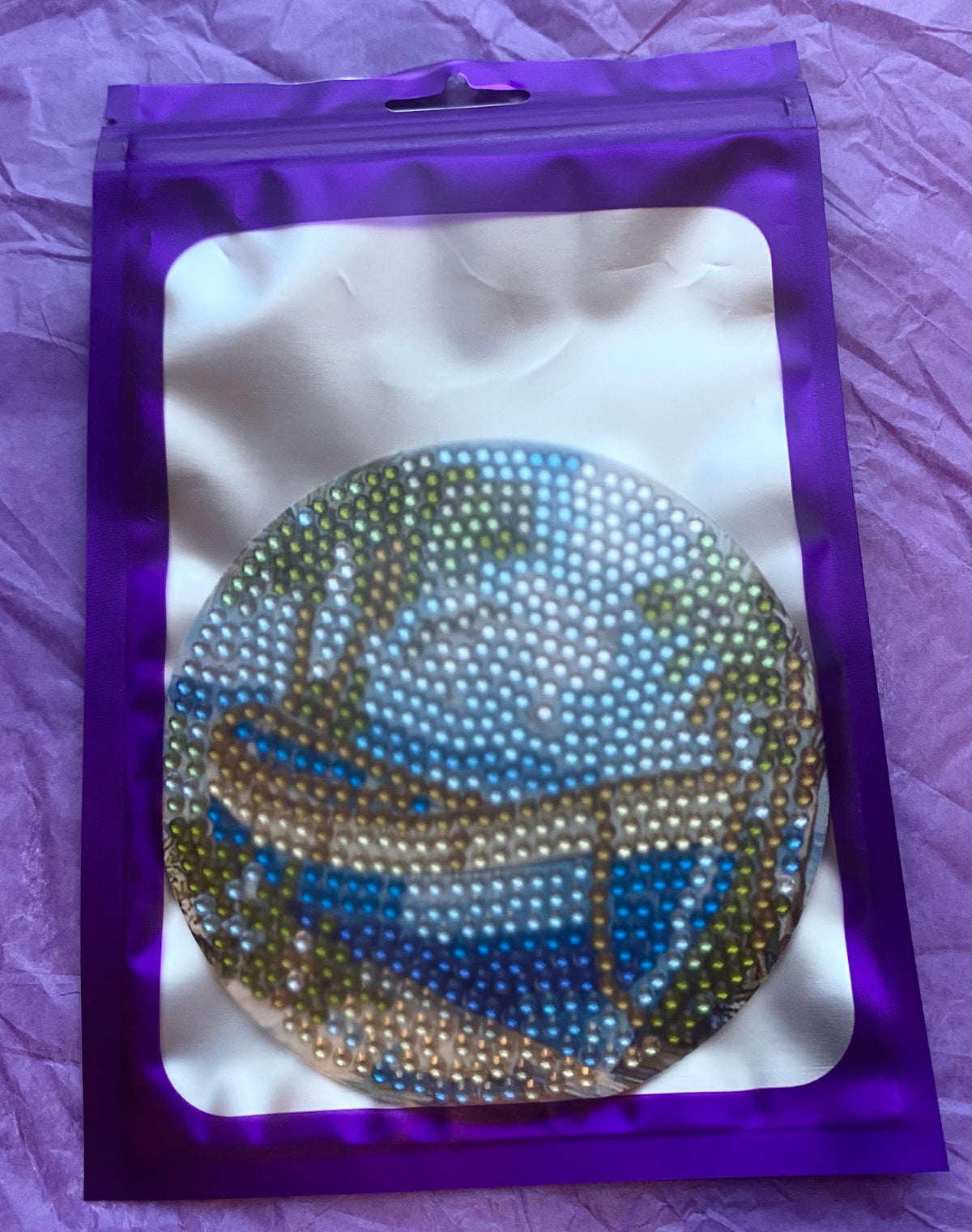 Beach Boat Diamond Art Coaster