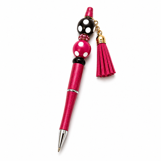 Polka Dot Pop Beaded Pen