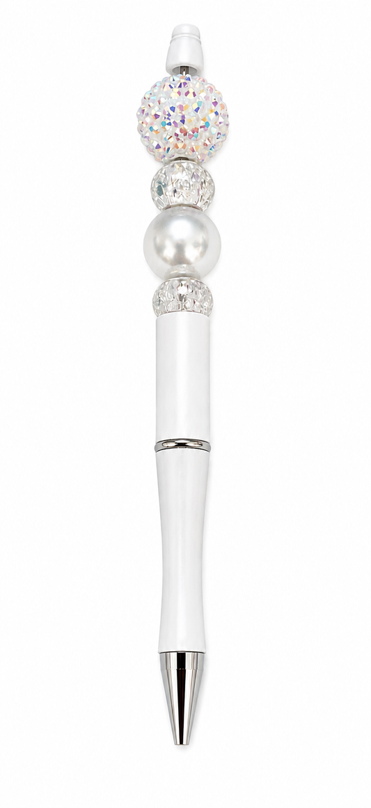 Pearl Frost Beaded Pen