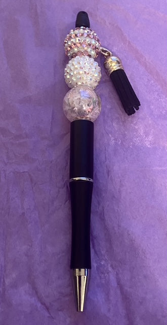 Midnight Crystal Beaded Pen