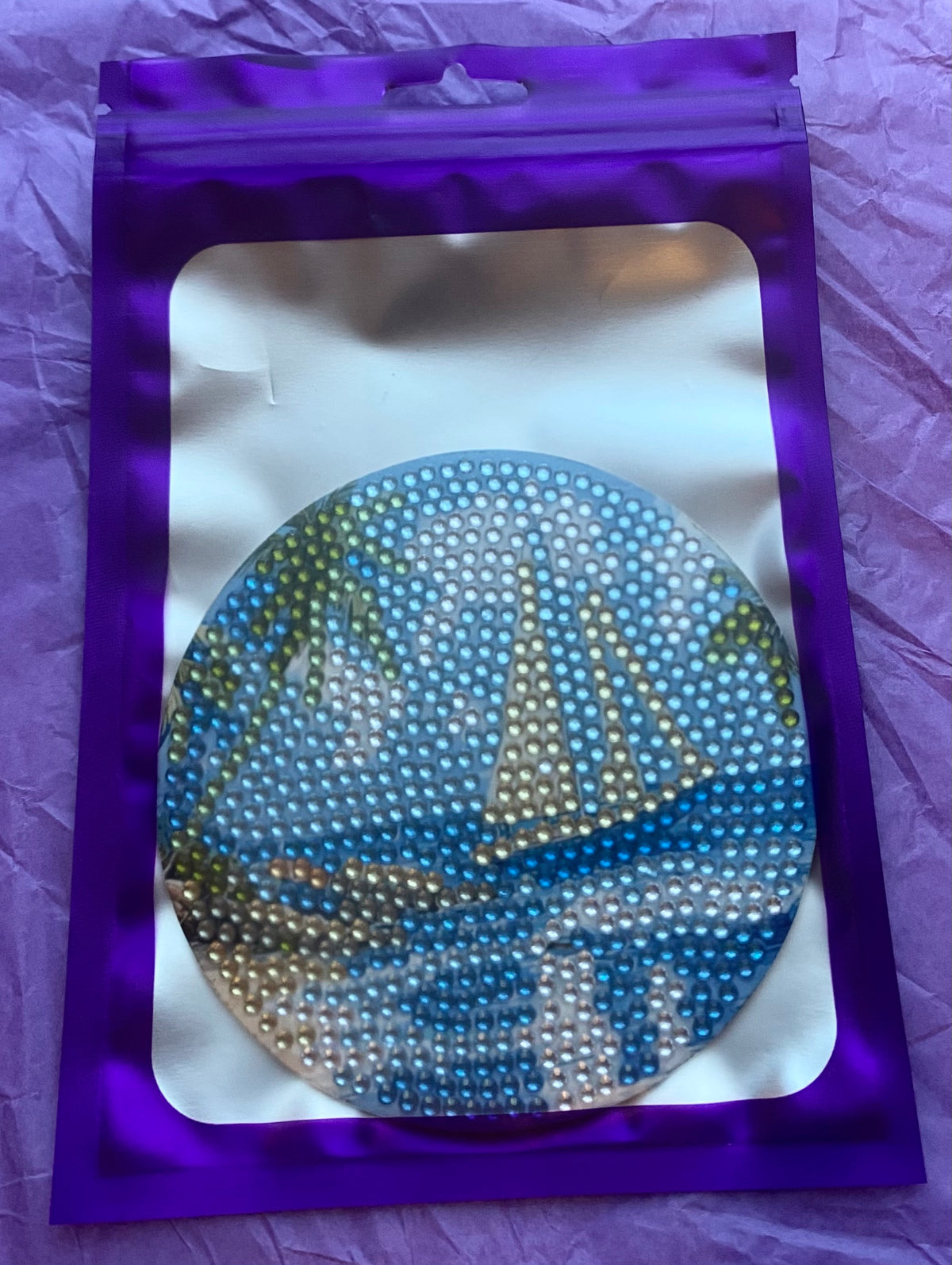 Sailboat Diamond Art Coaster