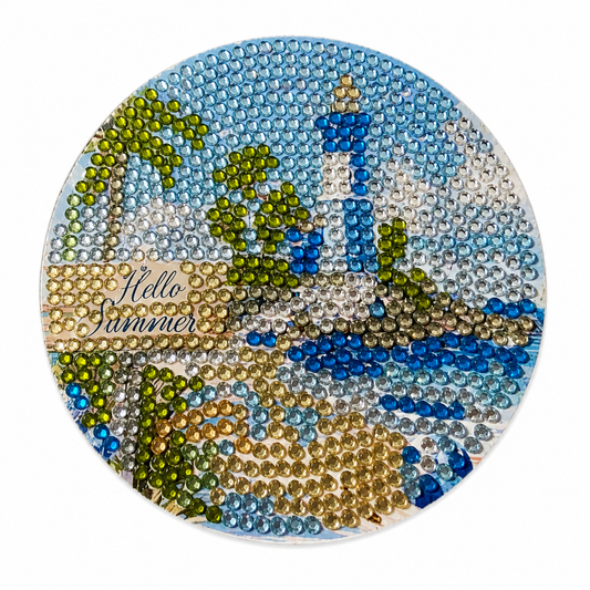 Hello Summer Diamond Art Coaster