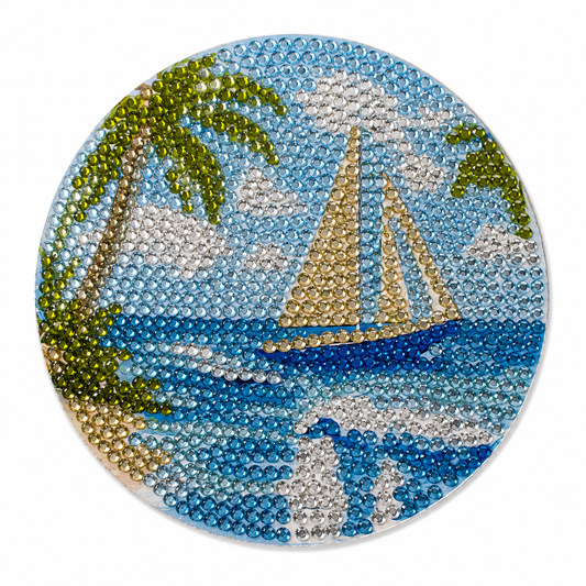 Sailboat Diamond Art Coaster