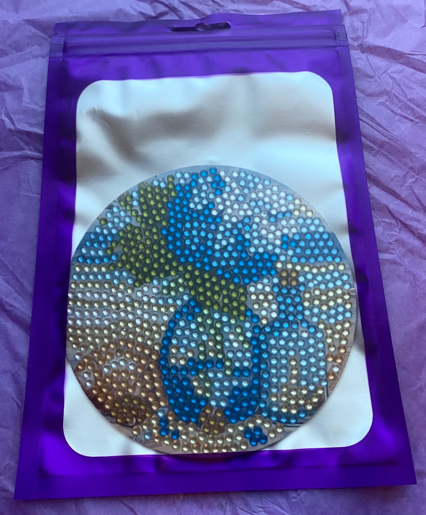 Beach Bottles Diamond Art Coaster