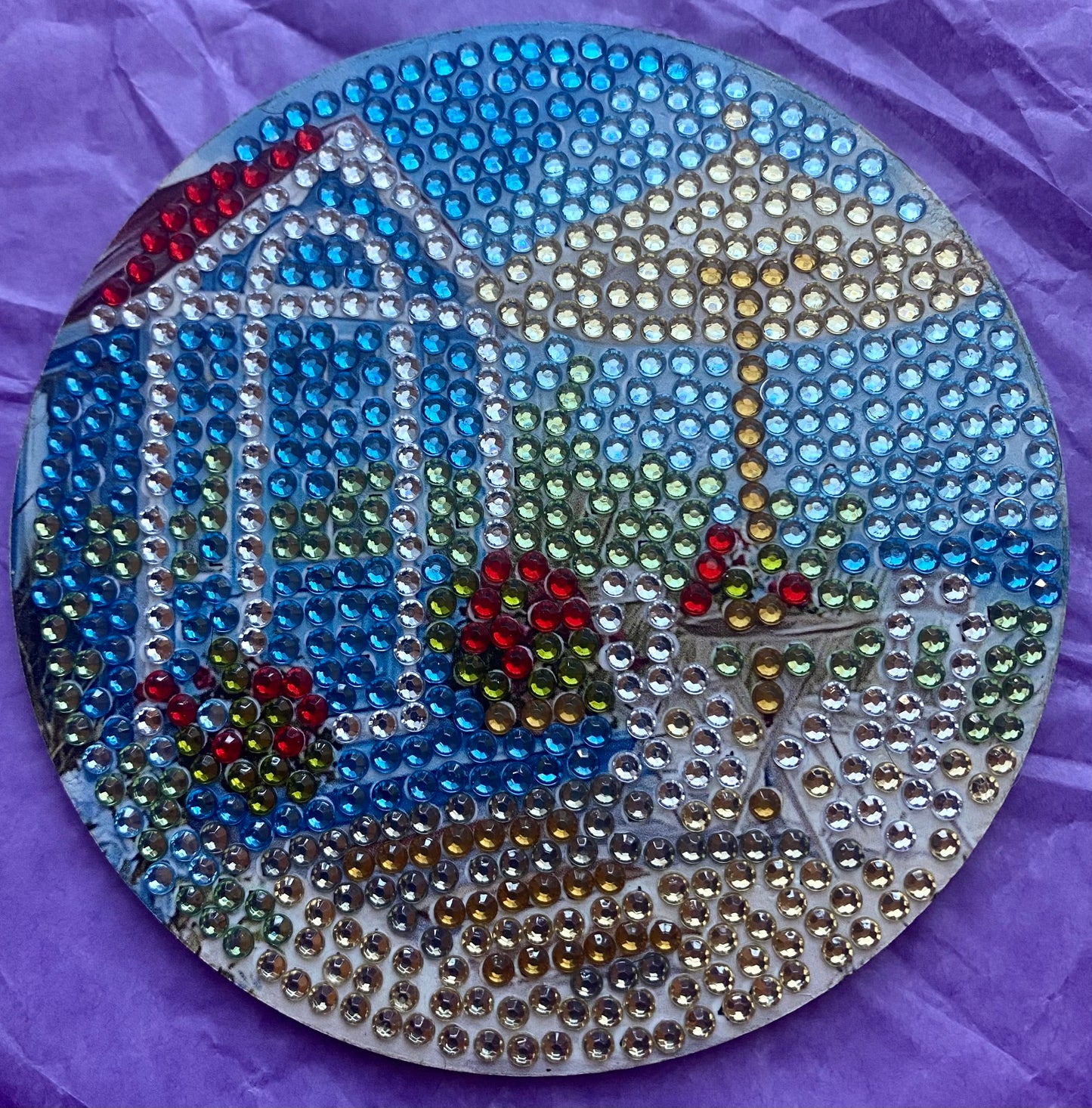 Beach Gazebo Diamond Art Coaster