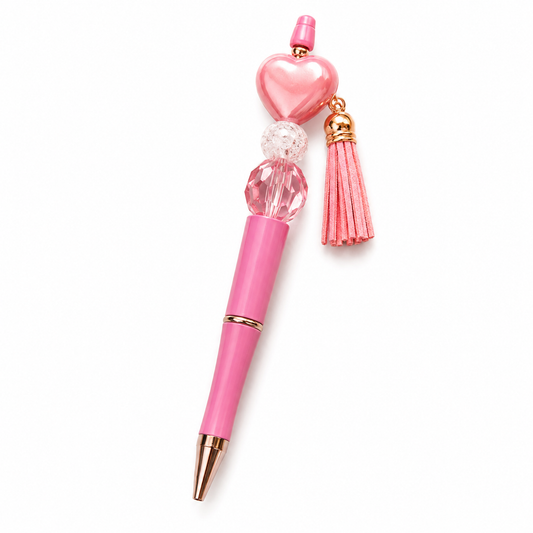 Crystal Heart Beaded Pen