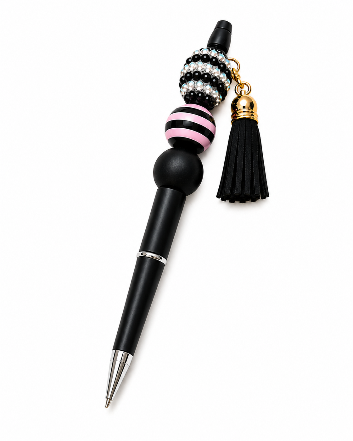 Midnight Blush Beaded Pen