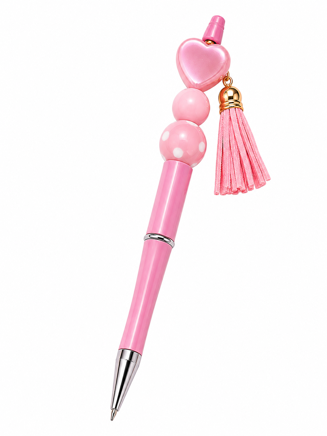 Blush Sweetheart Beaded Pen
