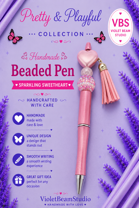 Sparkling Sweetheart Beaded Pen