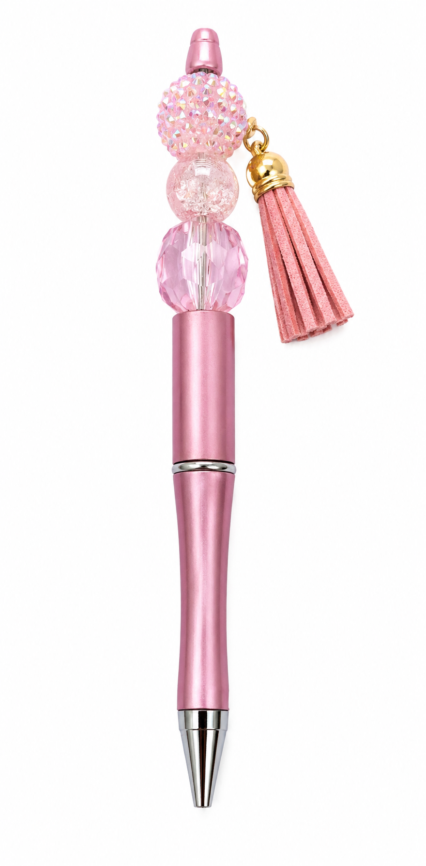 Blush Crystal Beaded Pen