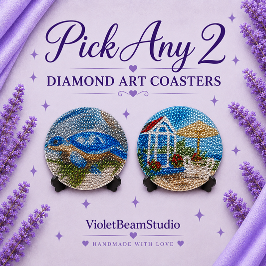 Pick Any 2 Diamond Art Coasters