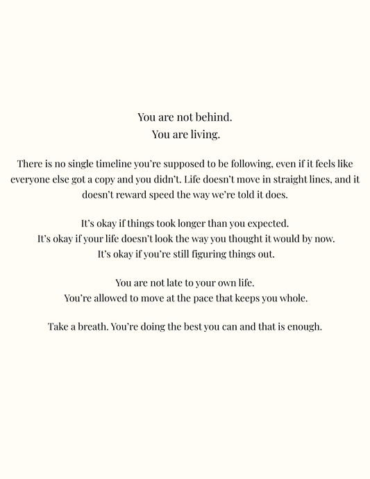 Reassurance page from digital journal for hard days