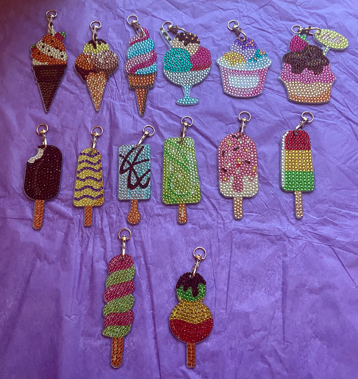 Pick Any 2 Diamond Art Keychains