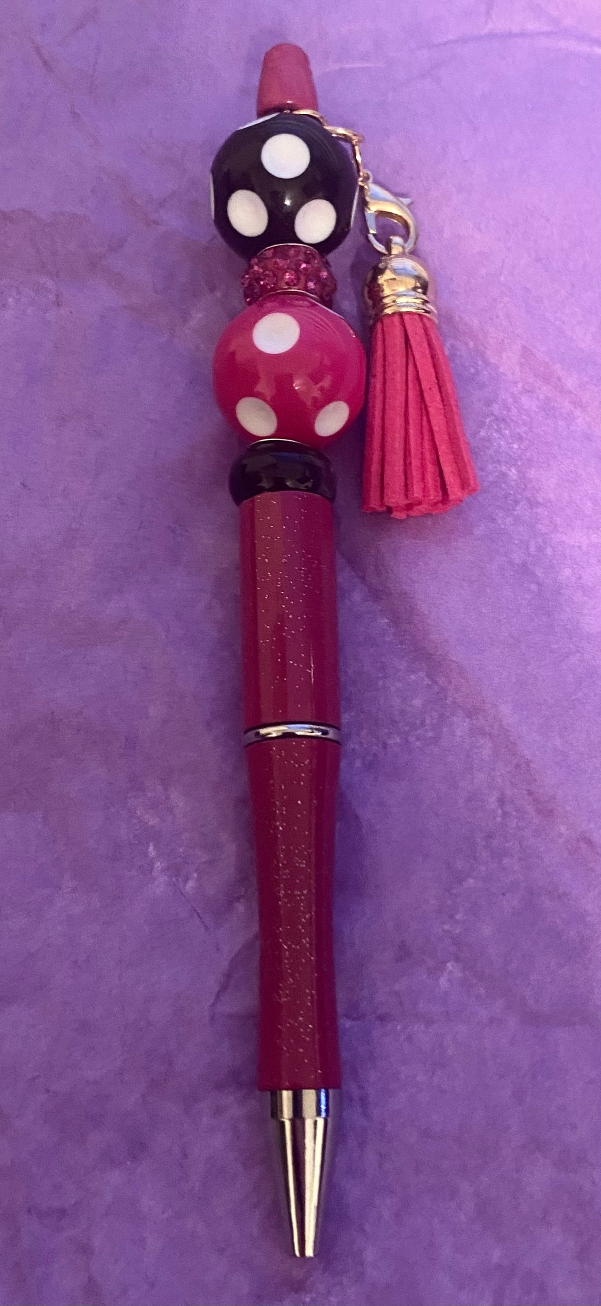 Polka Dot Pop Beaded Pen