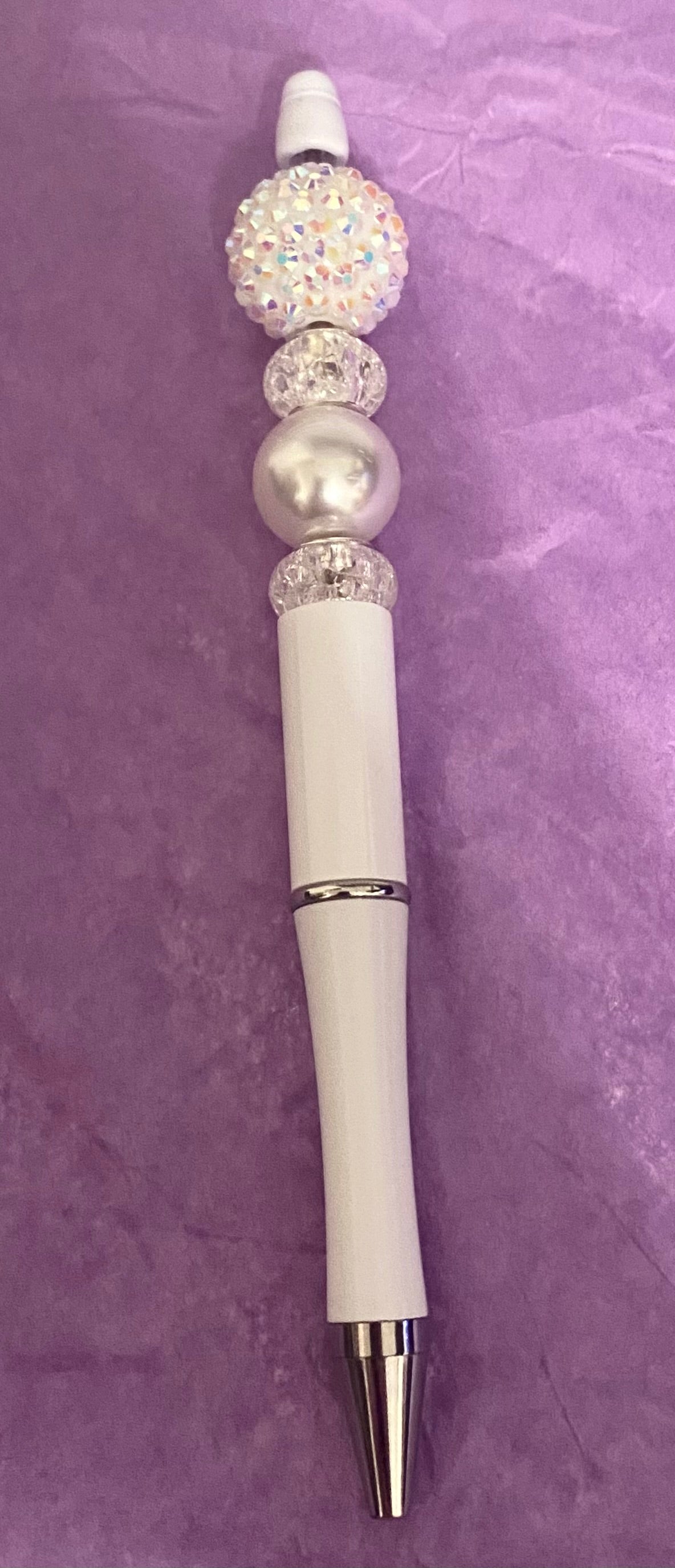 Pearl Frost Beaded Pen