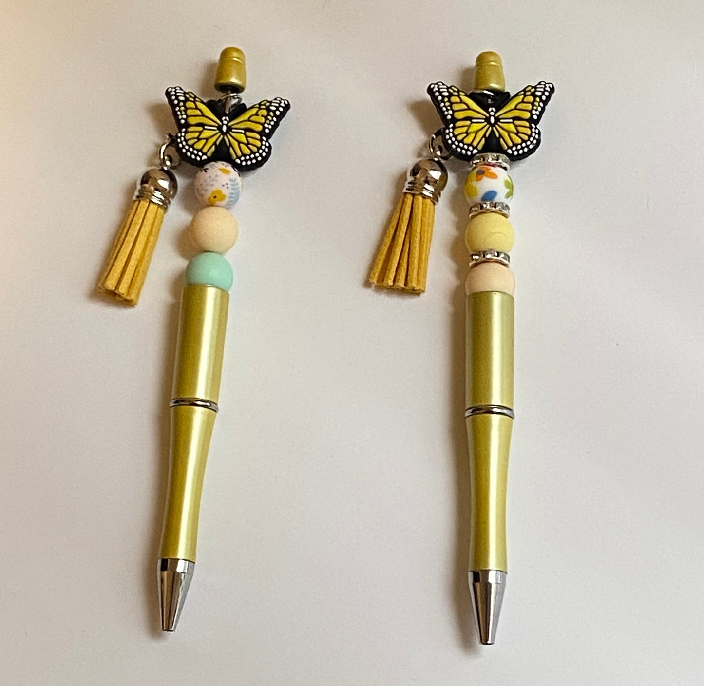 Sunshine Wings Handmade Beaded Pen