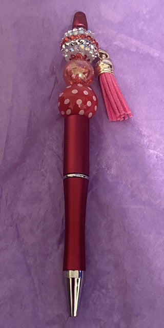 Sweetheart Dots Beaded Pen