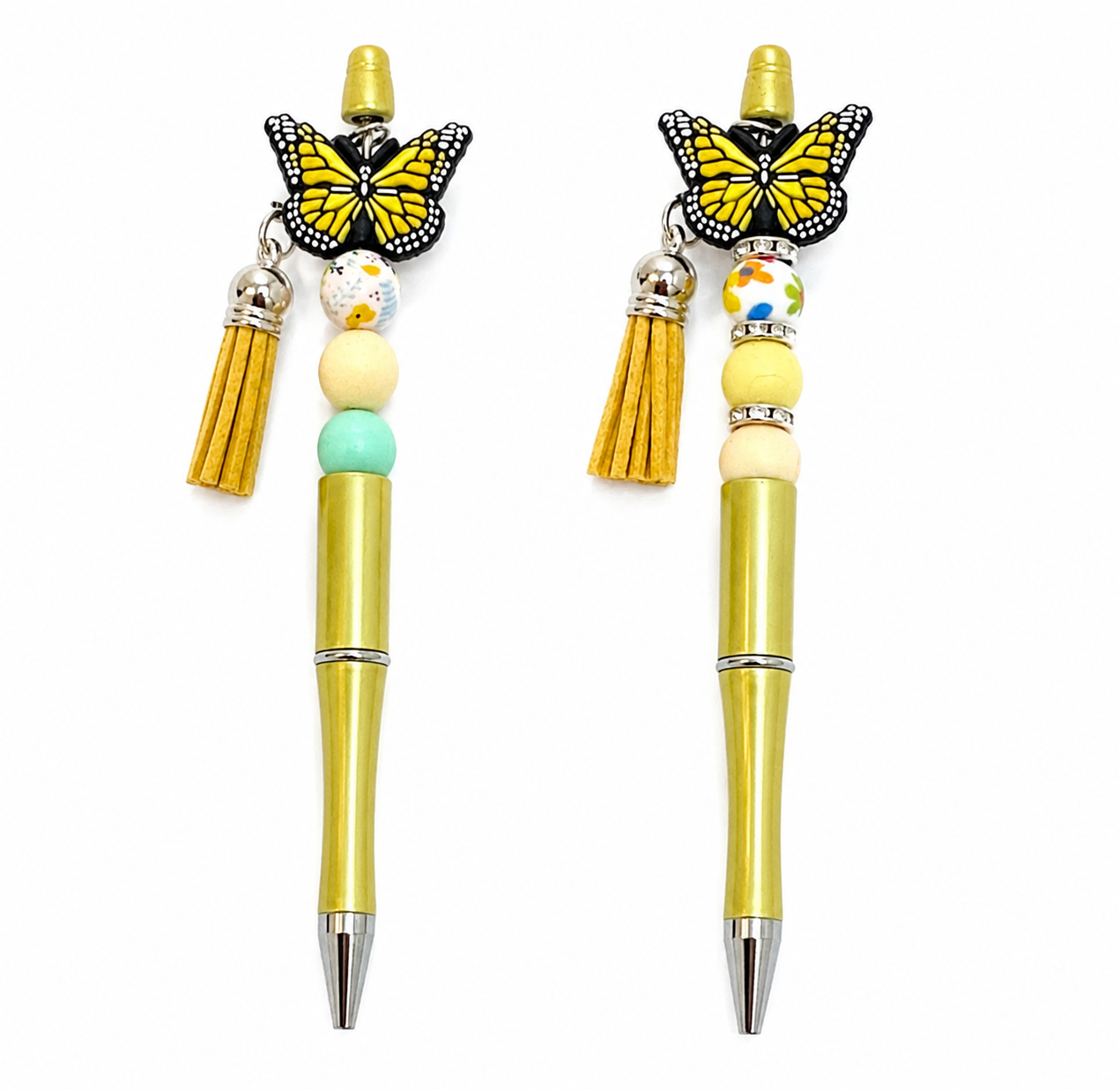 Sunshine Wings Handmade Beaded Pen